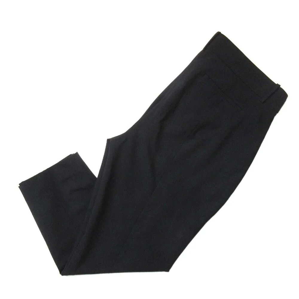 NWT J.Crew Tall Cameron in Black Italian Stretch Wool Slim Crop Ankle Pants 16T